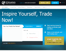 Tablet Screenshot of ecn-markets.com